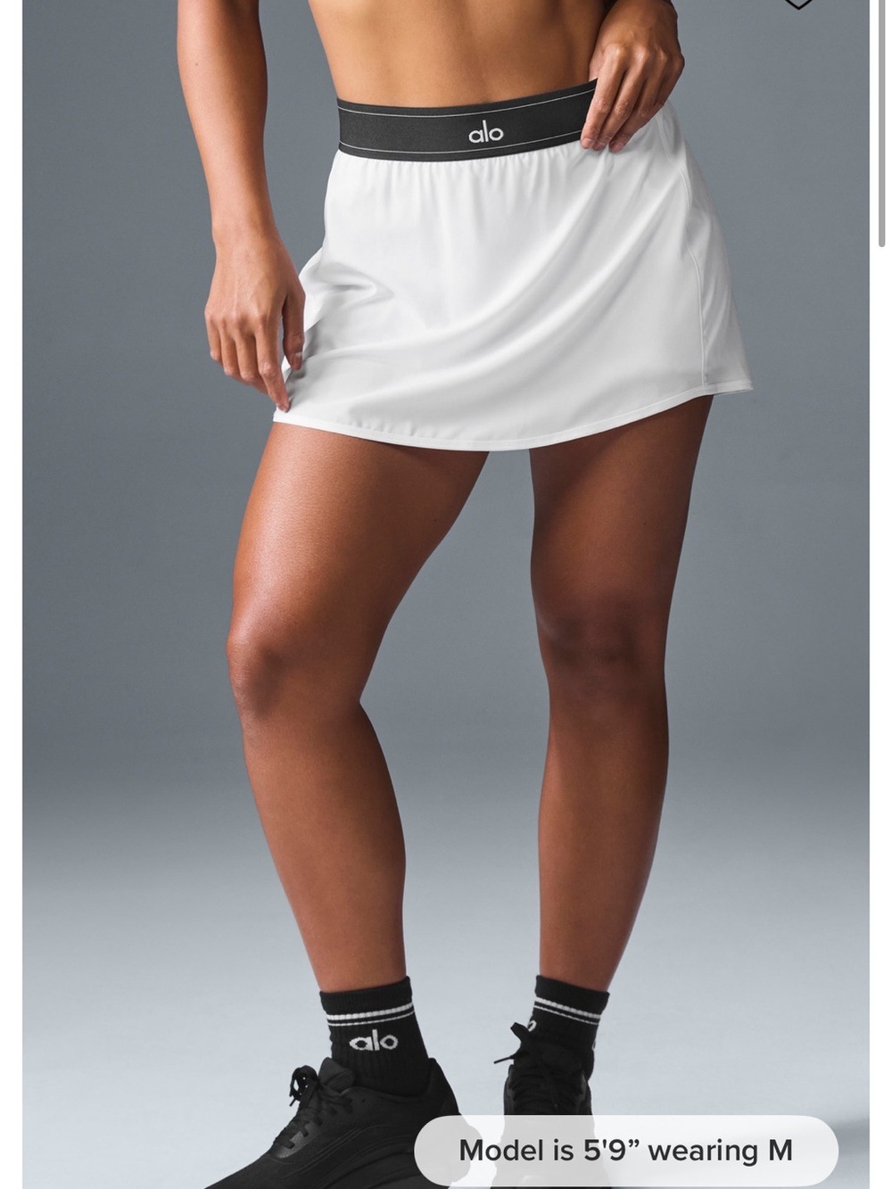 Alo match point tennis skirt - Active Skort with Black Logo Waistband